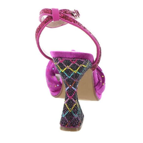 Betsey Johnson Alianna Heels  Magenta Velvet Rhinestone Heel NIB 10 - Picture 4 of 8